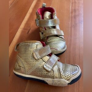 PLAE GOLD leather High-Tops